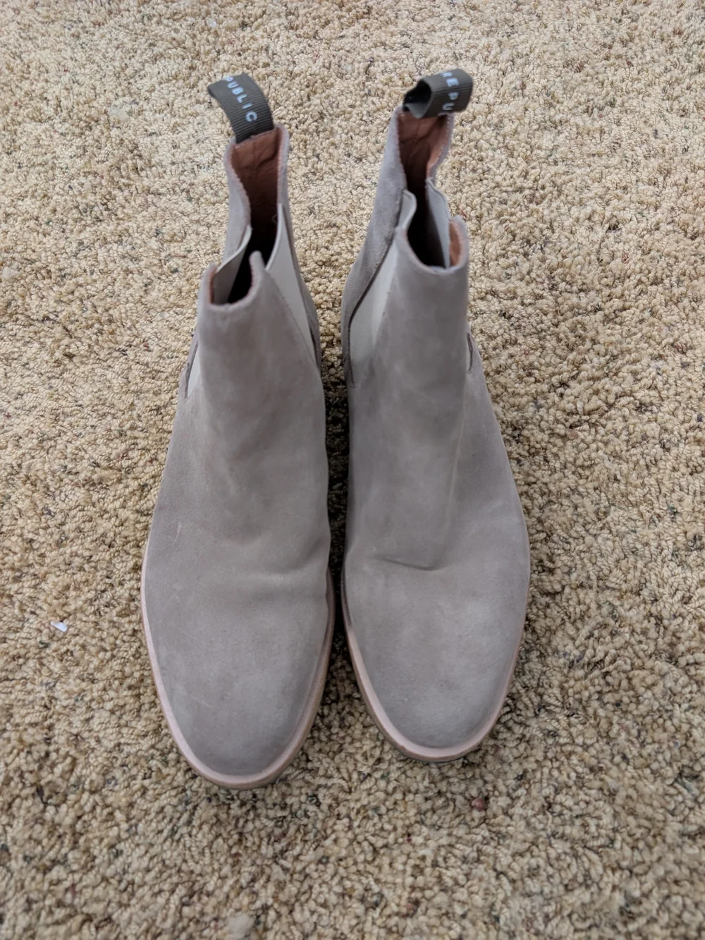 Men's Suede Chelsea Boots - Taupe